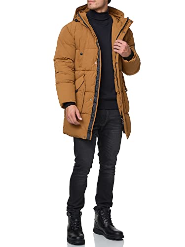 Indicode Herren Dexter Winterjacke mit Kapuze | Herrenjacke Jacke Steppjacke Männer Rubber L von Indicode