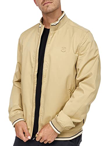 Indicode Herren Edi Jacke mit Stehkragen & Reißverschluss | Übergangsjacke für Männer Khaki M von Indicode