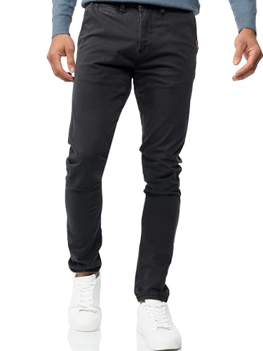 Indicode Herren Eary Chinohose Stretchhose | Chino Herrenhose Super Stretch Stoffhose Black 29/32 von Indicode