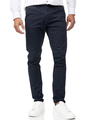 Indicode Herren Eary Chinohose Stretchhose | Chino Herrenhose Super Stretch Stoffhose Navy 34/32 von Indicode