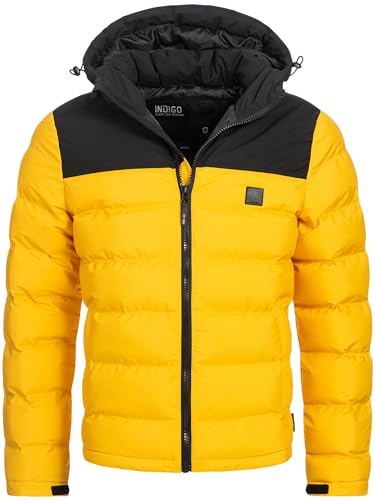 Indicode Herren Eberhardy Steppjacke in Daunenjacken-Optik | Winterjacke Übergangsjacke Lemon Pie M von Indicode