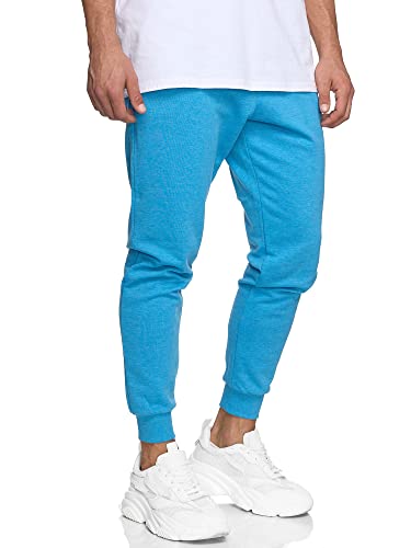 Indicode Herren Eberline Jogginghose aus 60% Baumwolle | Trainingshose Jogger für Männer Clear Blue Mix 3XL von Indicode