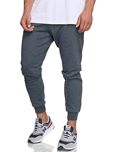 Indicode Herren Eberline Jogginghose aus 60% Baumwolle | Trainingshose Jogger für Männer Navy Mix, L von Indicode