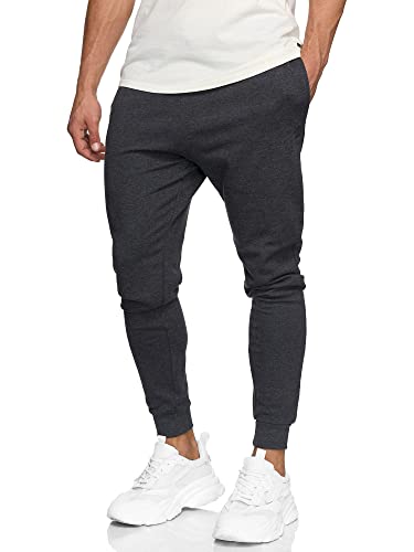 Indicode Herren Eberline Jogginghose aus 60% Baumwolle | Trainingshose Jogger für Männer Charcoal Mix 3XL von Indicode