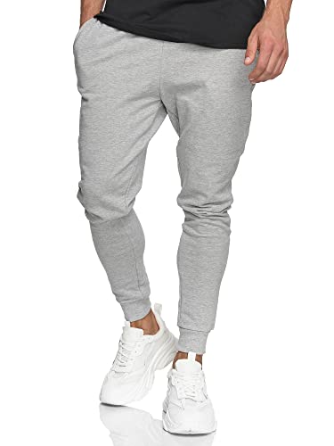 Indicode Herren Eberline Jogginghose aus 60% Baumwolle | Trainingshose Jogger für Männer Grey Mix 3XL von Indicode