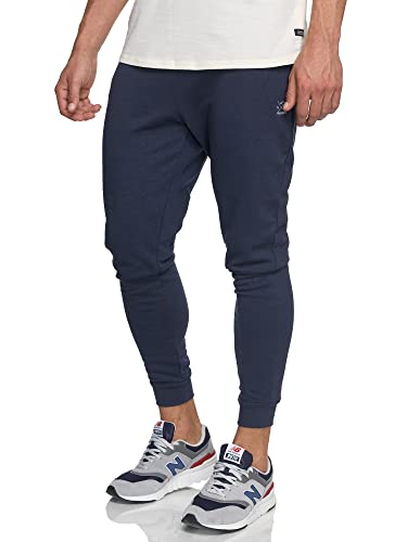 Indicode Herren Eberline Jogginghose aus 60% Baumwolle | Trainingshose Jogger für Männer Navy, XXL von Indicode