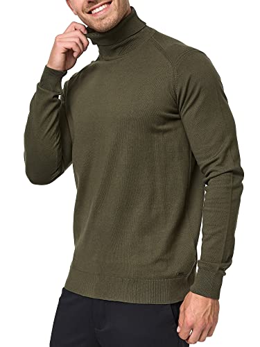 Indicode Herren Eldo Feinstrickpullover aus 80% Baumwolle | Strickpullover Rollkragen für Männer Army XXL Indicode Herren Eldo Feinstrickpullover aus 80% Baumwolle | Strickpullover Rollkragen für Männer Army XXL von Indicode