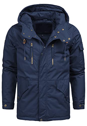Indicode Herren Elmhurts Herrenmantel mit verdeckter Knopfleiste | Wintermantel f. Männer Navy M Indicode Herren Elmhurts Herrenmantel mit verdeckter Knopfleiste | Wintermantel f. Männer Navy M von Indicode