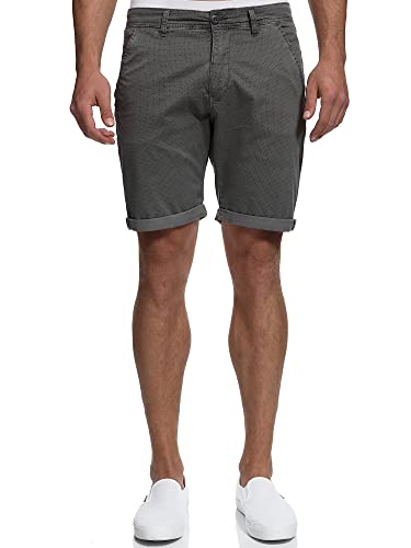 Indicode Herren Estrada Chino Shorts aus 98% Baumwolle | Bermuda Herrenshorts Chinoshorts Freizeitshorts Männer Pewter, 3XL von Indicode
