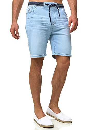 Indicode Herren Ettore Shorts aus 84% Baumwolle | Chinoshorts Herrenshorts für Männer Dim Blue XXL von Indicode