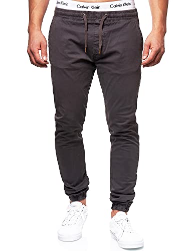 Indicode Herren Fields Stoffhose mit 4 Taschen | Stretch Hose Herrenhose für Männer Raven, XXL von Indicode