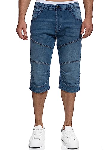 Indicode Herren Fortune 3/4 Jeans Shorts | Kurze Hose Men Shorts Freizeithose für Männer Blue Wash S von Indicode