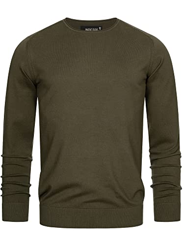 Indicode Herren Gamal Strickpullover aus 80% Baumwolle | Pullover O-Neck Pulli Männer Army XXL Indicode Herren Gamal Strickpullover aus 80% Baumwolle | Pullover O-Neck Pulli Männer Army XXL von Indicode