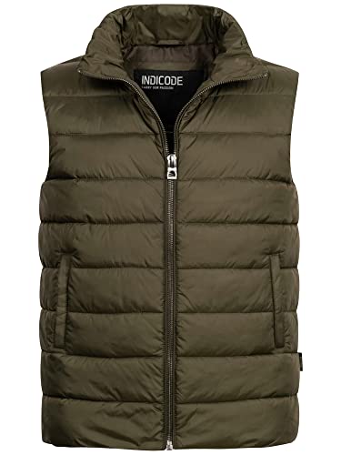 Indicode Herren Gibbon Steppweste mit Stehkragen | Herrenweste Weste Markenweste Männer Army M Indicode Herren Gibbon Steppweste mit Stehkragen | Herrenweste Weste Markenweste Männer Army M von Indicode