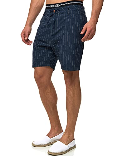 Indicode Herren Giwgros Chino Shorts mit 4 Taschen | Chinoshorts Herrenshorts für Männer Navy M von Indicode