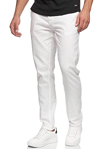 Indicode Herren Haverfield Stoffhose aus Leinen & Baumwolle | Herrenhose Freizeithose Männer Offwhite S Indicode Herren Haverfield Stoffhose aus Leinen & Baumwolle | Herrenhose Freizeithose Männer Offwhite S von Indicode