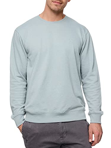 Indicode Herren Holt Sweatshirt mit RIPP-Bündchen | Herren Sweater Pullover für Männer Abyss M von Indicode