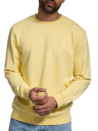 Indicode Herren Holt Sweatshirt mit RIPP-Bündchen | Herren Sweater Pullover für Männer Pale Banana XL von Indicode