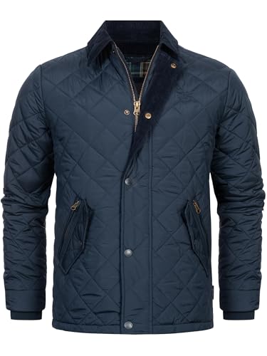 Indicode Herren INAldos Steppjacke mit Cordkragen und Rautensteppung | Daunenjacke für Männer Navy L Indicode Herren INAldos Steppjacke mit Cordkragen und Rautensteppung | Daunenjacke für Männer Navy L von Indicode