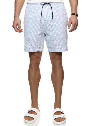Indicode Herren INAlizzo Shorts aus Seersucker | Herrenshorts Freizeitshorts gestreift Delft, XL Indicode Herren INAlizzo Shorts aus Seersucker | Herrenshorts Freizeitshorts gestreift Delft, XL von Indicode