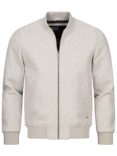 Indicode Herren INAltonius Übergangsjacke mit Reißverschluss | Herrenjacke Jacke für Männer Irish Cream XL von Indicode