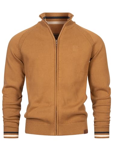 Indicode Herren INArutemia Strickjacke aus Baumwolle | Fein-Strick Cardigan mit Stehkragen und Reißverschluss Rubber L Indicode Herren INArutemia Strickjacke aus Baumwolle | Fein-Strick Cardigan mit Stehkragen und Reißverschluss Rubber L von Indicode