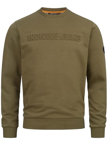 Indicode Herren INAvant Sweatshirt mit Rundhalsausschnitt | Herrenpulli Sweater Pullover Männer Army L Indicode Herren INAvant Sweatshirt mit Rundhalsausschnitt | Herrenpulli Sweater Pullover Männer Army L von Indicode