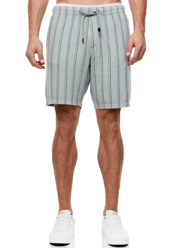 Indicode Herren INBallo Shorts mit Kordelzug aus Leinenmischung | Herrenshorts Freizeitshorts Slate Gray M Indicode Herren INBallo Shorts mit Kordelzug aus Leinenmischung | Herrenshorts Freizeitshorts Slate Gray M von Indicode