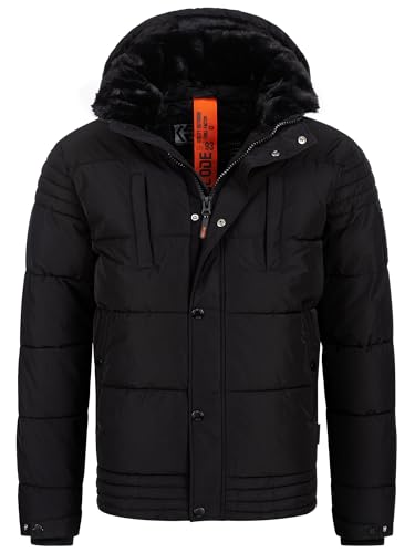 Indicode Herren INBlaise Winterjacke mit verdecktem Reißverschluss und Kapuze | warme Herrenjacke Männer Black XL Indicode Herren INBlaise Winterjacke mit verdecktem Reißverschluss und Kapuze | warme Herrenjacke Männer Black XL von Indicode
