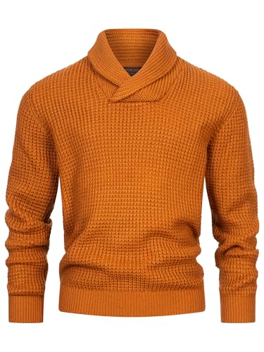 Indicode Herren INBrockly Strickpullover mit Schalkragen | Herrenpullover Strick-Pulli für Männer Caramel M Indicode Herren INBrockly Strickpullover mit Schalkragen | Herrenpullover Strick-Pulli für Männer Caramel M von Indicode