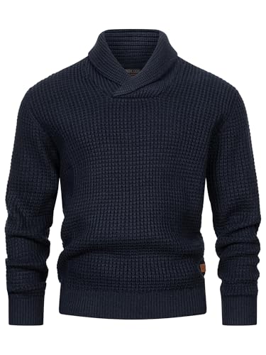 Indicode Herren INBrockly Strickpullover mit Schalkragen | Herrenpullover Strick-Pulli für Männer Navy M Indicode Herren INBrockly Strickpullover mit Schalkragen | Herrenpullover Strick-Pulli für Männer Navy M von Indicode