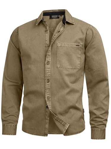 Indicode Herren INBroidy Langarmhemd aus 100% Baumwolle | Herrenhemd Freizeithemd Capers XXL Indicode Herren INBroidy Langarmhemd aus 100% Baumwolle | Herrenhemd Freizeithemd Capers XXL von Indicode