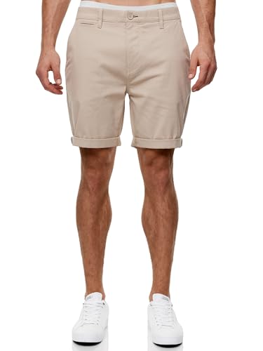 Indicode Herren INBuddy Chino Shorts mit 4 Taschen aus 97% Baumwolle | Bermuda-Shorts für Männer Cornstalk, XL von Indicode