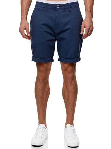 Indicode Herren INBuddy Chino Shorts mit 4 Taschen aus 97% Baumwolle | Bermuda-Shorts für Männer Navy, XL von Indicode