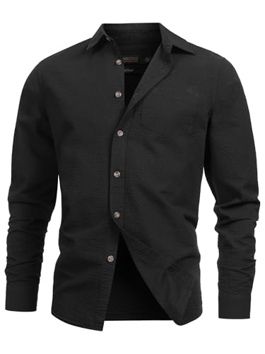 Indicode Herren INCaix Hemd einfarbig mit Brust-Tasche aus 100% Baumwolle | Herrenhemd für Männer Black XXL Indicode Herren INCaix Hemd einfarbig mit Brust-Tasche aus 100% Baumwolle | Herrenhemd für Männer Black XXL von Indicode