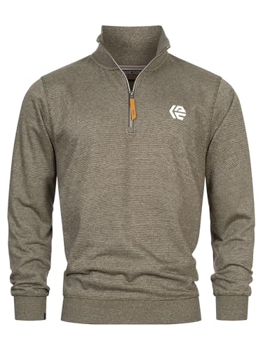 Indicode Herren INCaspar Sweatshirt mit Stehkragen | Herrenpullover Pulli Sweater Pullover Männer Army XXL Indicode Herren INCaspar Sweatshirt mit Stehkragen | Herrenpullover Pulli Sweater Pullover Männer Army XXL von Indicode