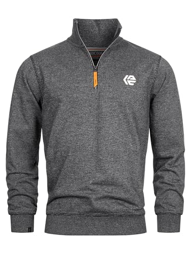 Indicode Herren INCaspar Sweatshirt mit Stehkragen | Herrenpullover Pulli Sweater Pullover Männer Black XXL Indicode Herren INCaspar Sweatshirt mit Stehkragen | Herrenpullover Pulli Sweater Pullover Männer Black XXL von Indicode