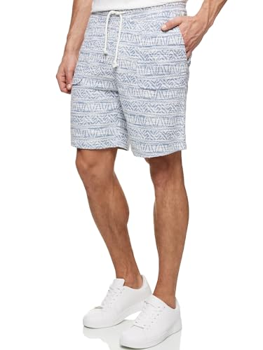 Indicode Herren INCleve Sweatshorts mit Kordelzug | Herrenshorts Sportshorts für Männer China Blue, XL von Indicode
