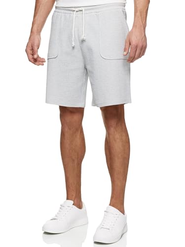 Indicode Herren INCleve Sweatshorts mit Kordelzug | Herrenshorts Sportshorts für Männer Sky Way, S von Indicode