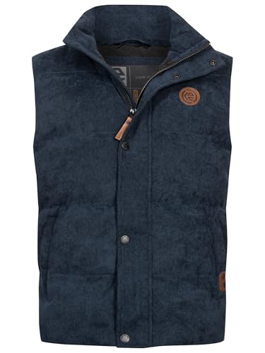 Indicode Herren INCobbyn Steppweste mit Reißverschluss und Knopfleiste | Herrenweste Markenweste Männer Navy L Indicode Herren INCobbyn Steppweste mit Reißverschluss und Knopfleiste | Herrenweste Markenweste Männer Navy L von Indicode