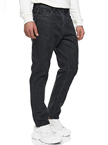 Indicode Herren INCobra Jeanshose aus Baumwolle mit 4 Taschen | Denim Herrenjeans Black, 32/32 von Indicode