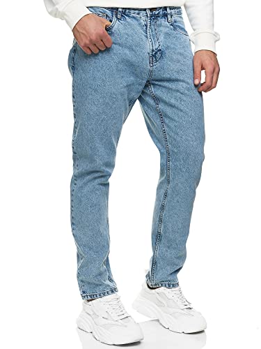 Indicode Herren INCobra Jeanshose aus Baumwolle mit 4 Taschen | Denim Herrenjeans Frozen Bleach, 31/34 von Indicode