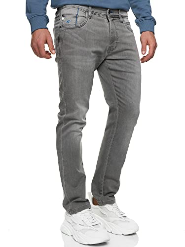 Indicode Herren INCoil Jeanshose aus 77% Baumwolle Super-Stretch | Denim Herrenjeans Vintage Grey, 30/32 von Indicode