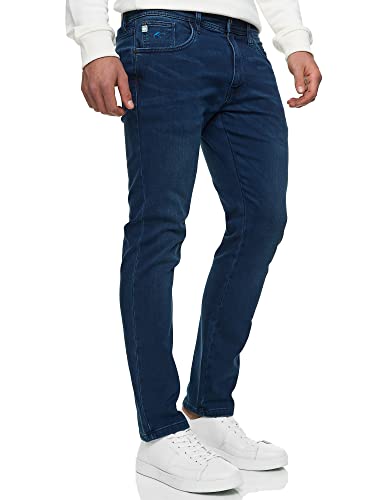 Indicode Herren INCoil Jeanshose aus 77% Baumwolle Super-Stretch | Denim Herrenjeans Work Blue, 30/32 von Indicode