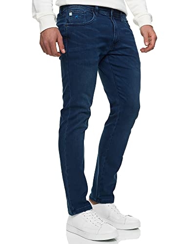 Indicode Herren INCoil Jeanshose aus 77% Baumwolle Super-Stretch | Denim Herrenjeans Work Blue 32/30 von Indicode