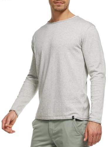 Indicode Herren INCooper Strickpullover mit Rundhals-Ausschnitt aus Baumwoll-Mix | Sweater für Männer Navy, S von Indicode