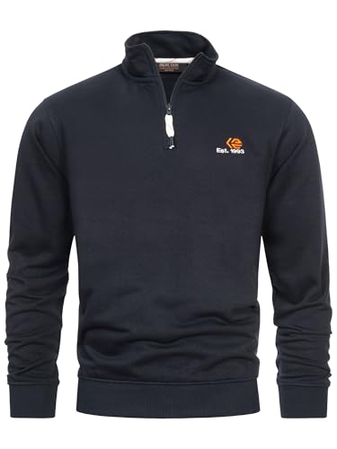 Indicode Herren INCorey Sweatshirt mit Stehkragen | Herrenpullover Pulli Sweater Pullover Männer Navy S Indicode Herren INCorey Sweatshirt mit Stehkragen | Herrenpullover Pulli Sweater Pullover Männer Navy S von Indicode