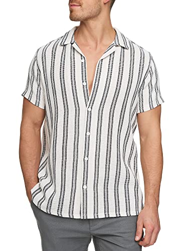 Indicode Herren INCosby Kurzarmhemd mit Button-Down-Kragen | Herrenhemd gestreift Kurzarm Hemd Dk Denim XL Indicode Herren INCosby Kurzarmhemd mit Button-Down-Kragen | Herrenhemd gestreift Kurzarm Hemd Dk Denim XL von Indicode