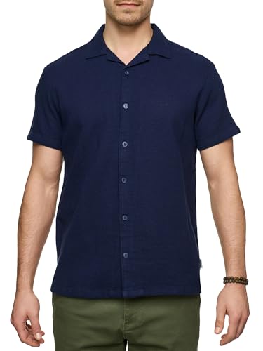 Indicode Herren INCosby Kurzarmhemd mit Button-Down-Kragen | Herrenhemd gestreift Kurzarm Hemd Sky Captain L Indicode Herren INCosby Kurzarmhemd mit Button-Down-Kragen | Herrenhemd gestreift Kurzarm Hemd Sky Captain L von Indicode