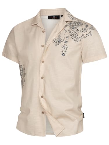 Indicode Herren INCotta Kurzarmhemd mit Musterung | Herrenhemd mit Print Kurzarm Hemd Teal L Indicode Herren INCotta Kurzarmhemd mit Musterung | Herrenhemd mit Print Kurzarm Hemd Teal L von Indicode